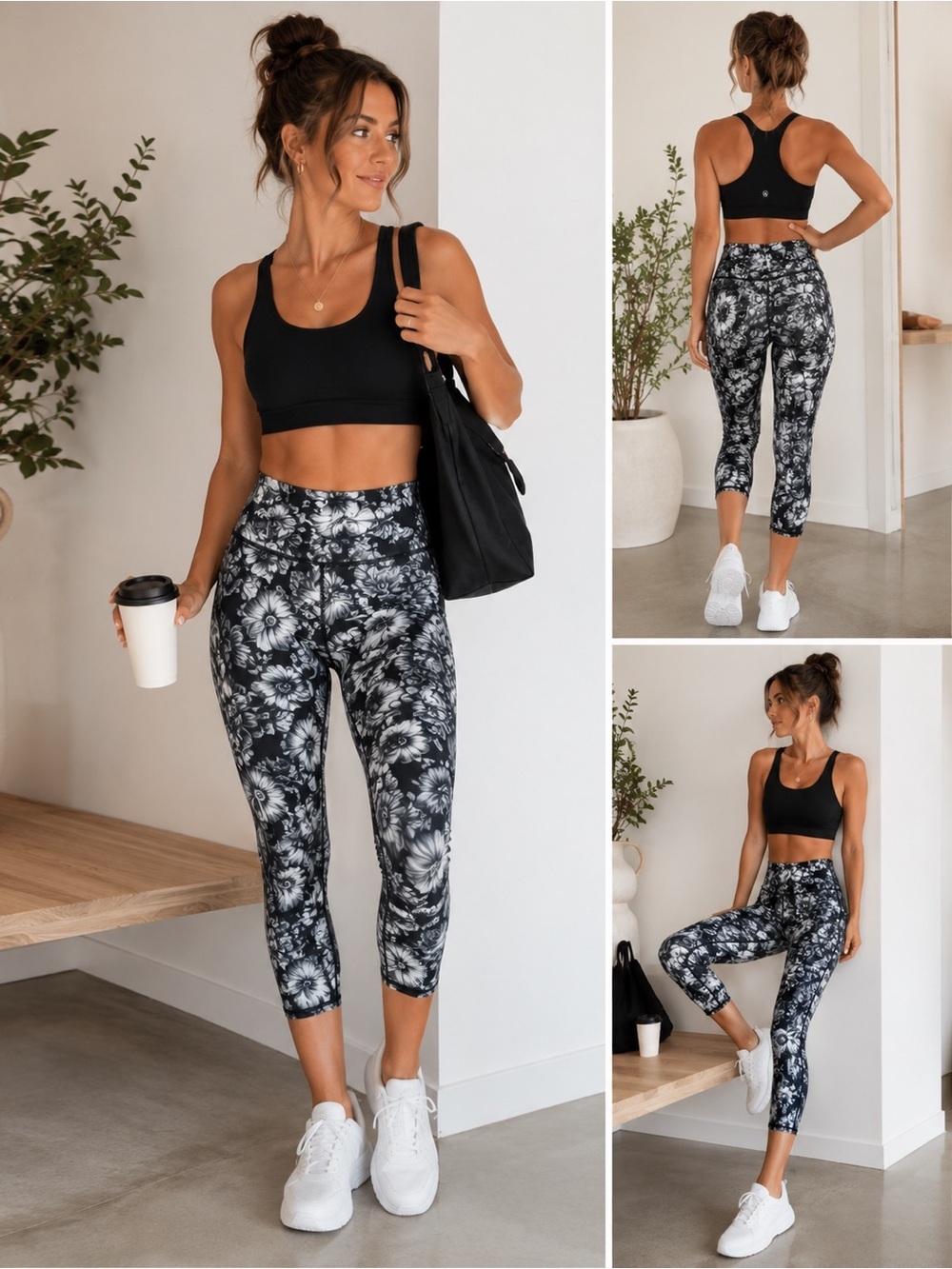 Lululemon Floral Print Crop Leggings | Size 6